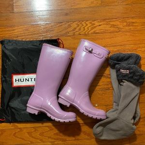 Purple Hunter Rain Boots